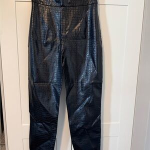 Zara Men's Black Textured Dress Pants